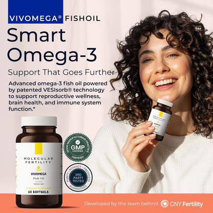 VIVOMEGA Fish Oil with VESIsorb – Fertility Supplement for Women and Men