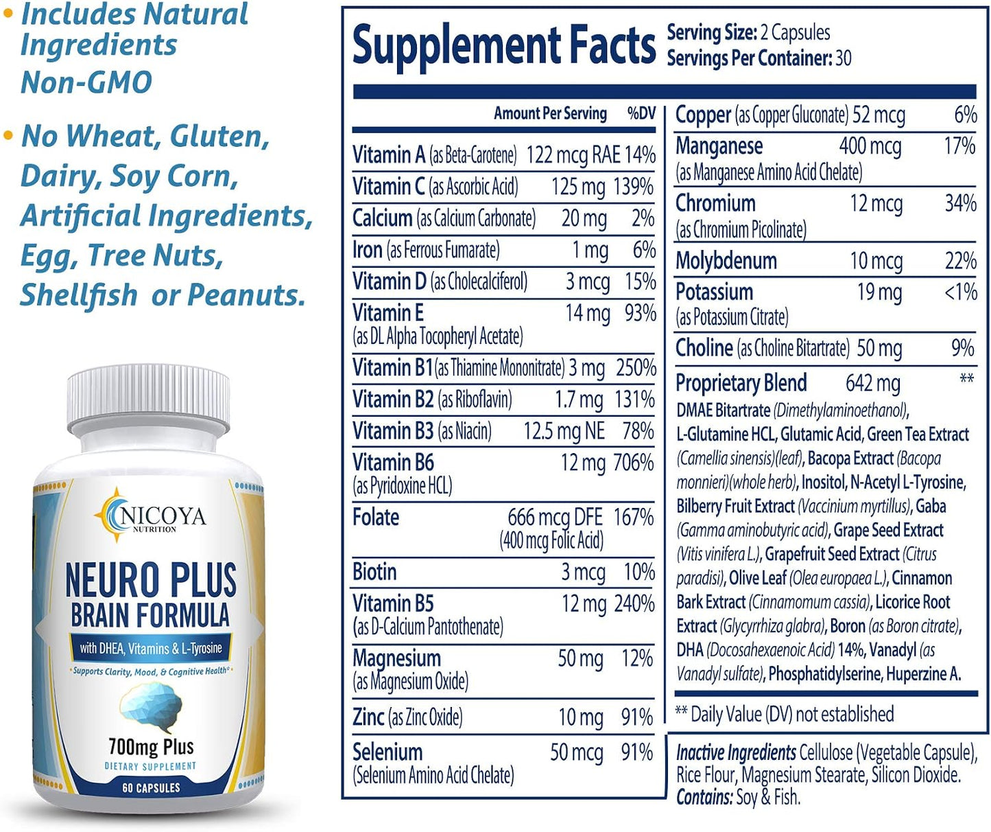Neuro Plus Brain-Boosting & Focus Vitamin Supplement - görsel 3