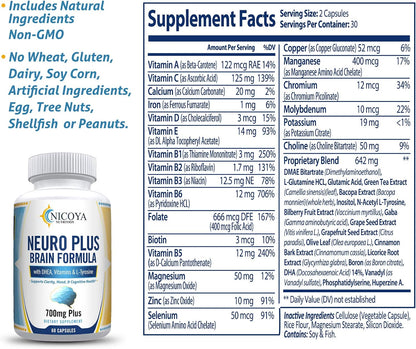 Neuro Plus Brain-Boosting & Focus Vitamin Supplement
