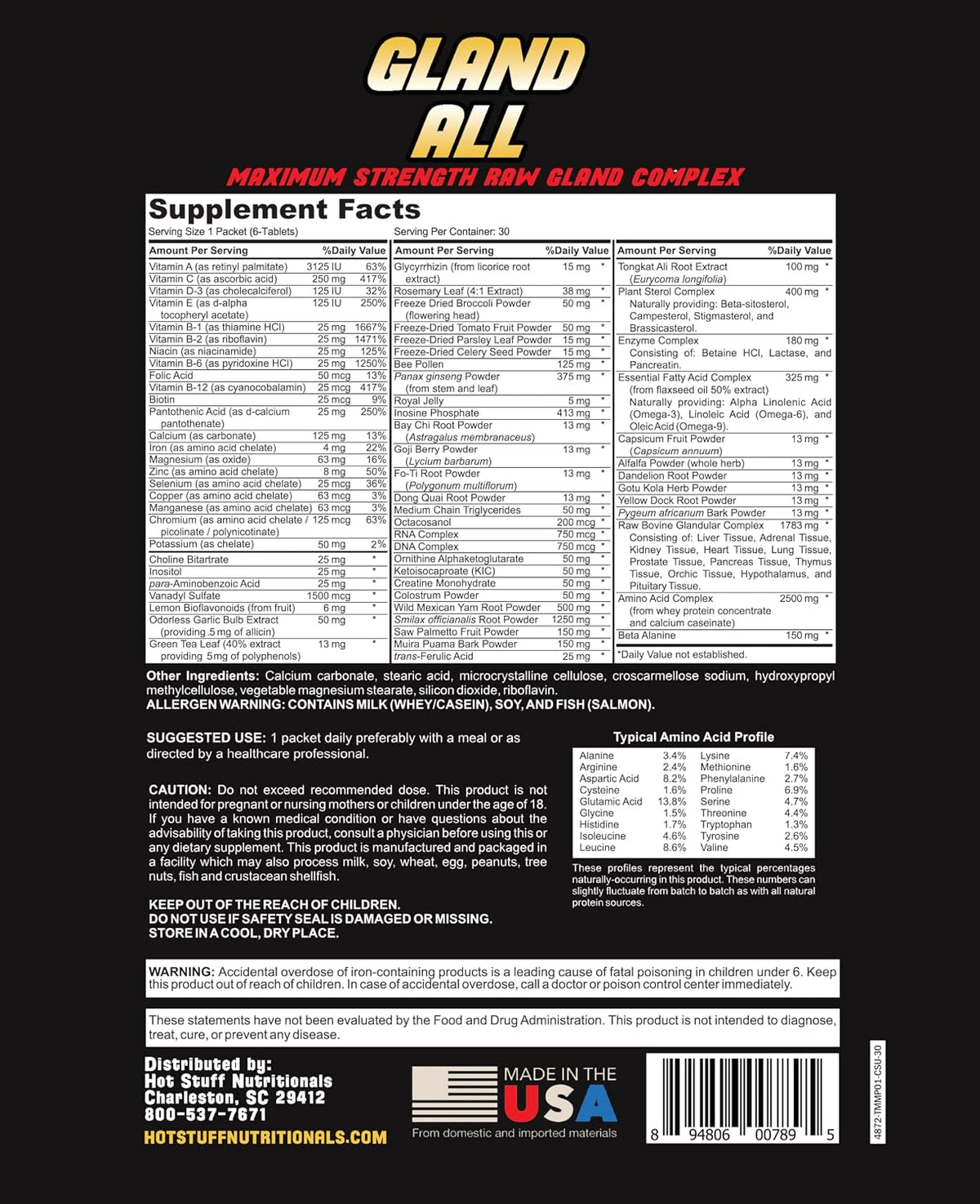 Gland All-Raw Gland Complex 30 Packets - görsel 3