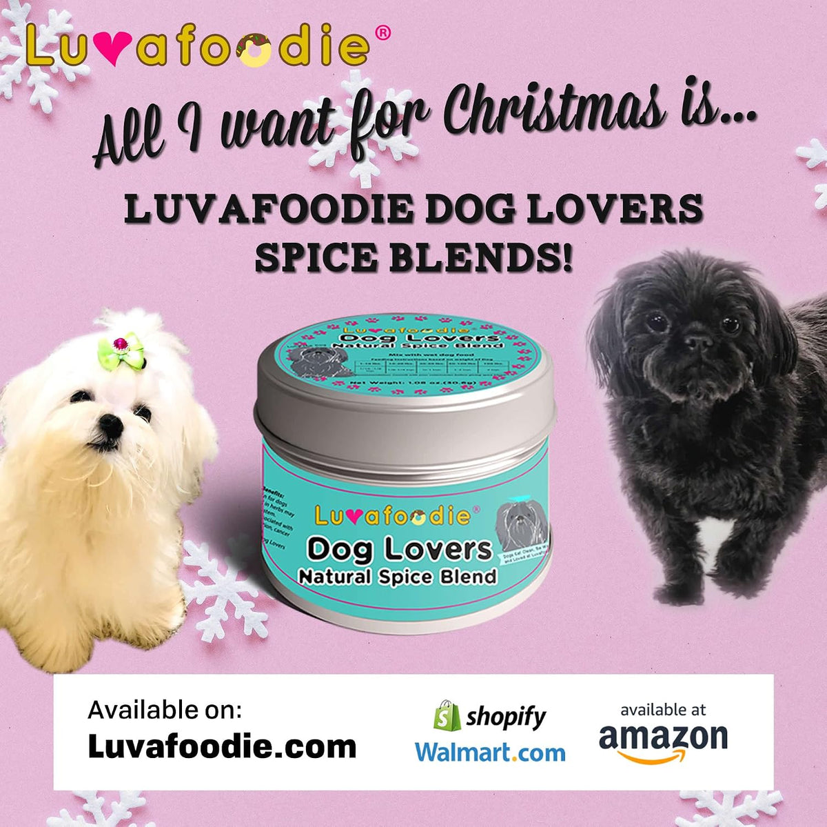 Luvafoodie Dog Lovers Two Pack Spice Tin - görsel 6