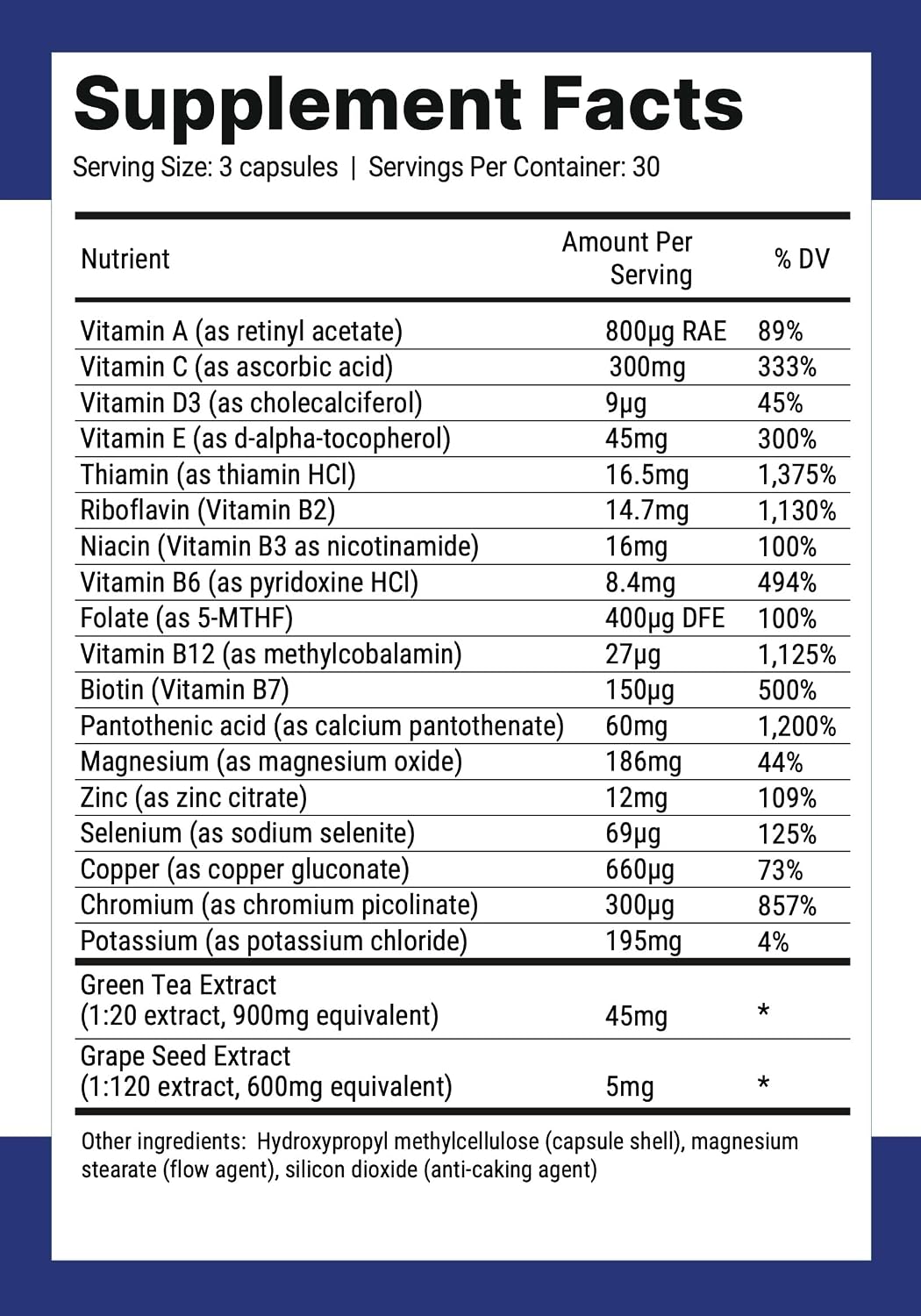 Nutri-Align Keto Multivitamin – 90 Capsules – Sugar-Free, Zero Carb with Green Tea Extract and Chromium - görsel 2