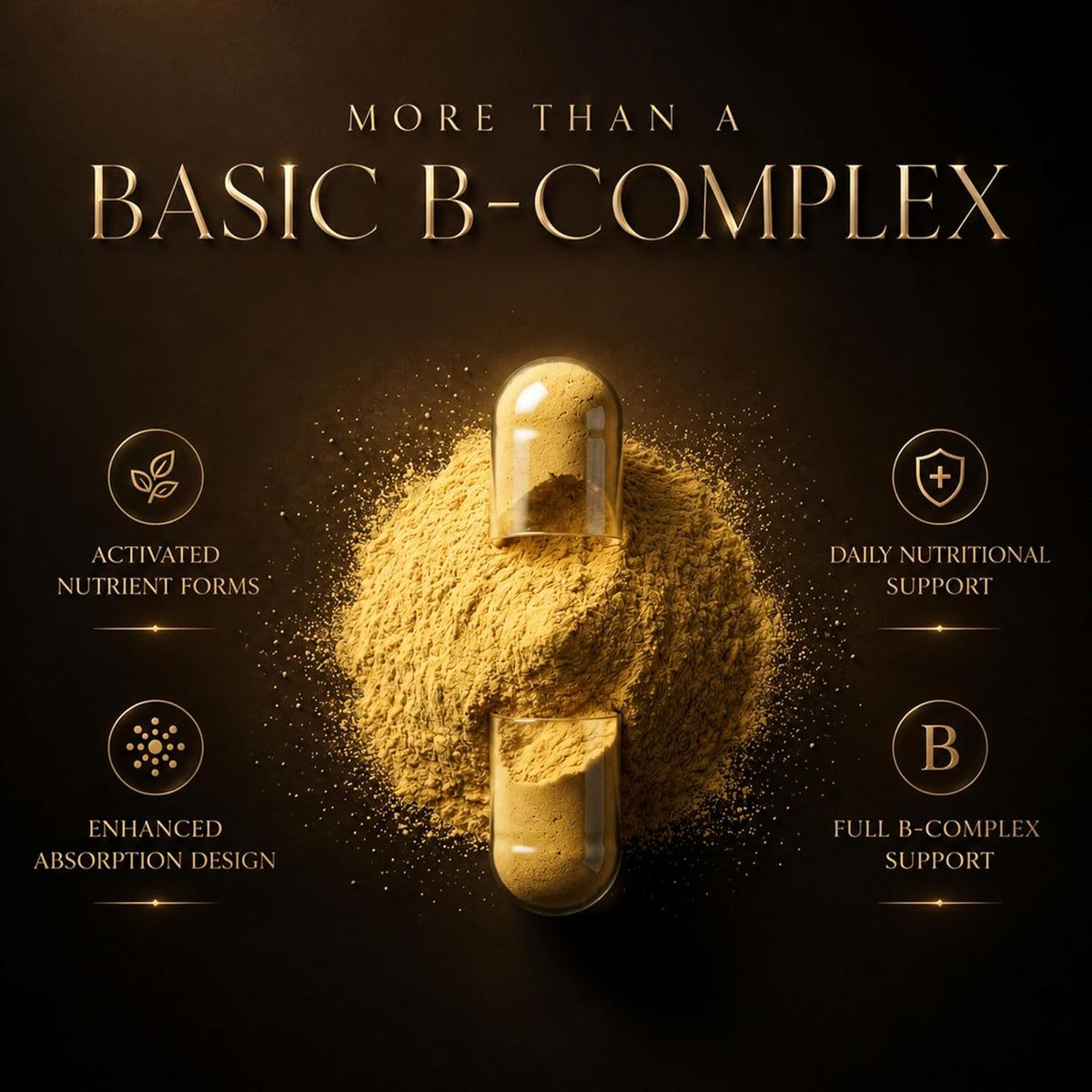 Cocó March N.M.D High Potency Methyl B Vitamins Active Complex - 5-MTHFR - Gluten-free, Soya-free, Dairy-free, Keto Friendly, Vegan - 120 Capsules - görsel 4