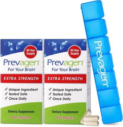 Prevagen Extra Strength - 120 Capsules (4-Month Supply) | Brain Health Supplement with 20mg Apoaequorin and Vitamin D3
