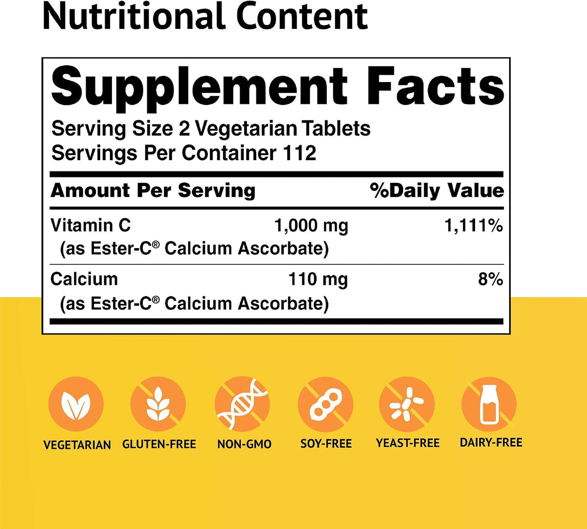 American Health Ester-C Vitamin C 500 mg Coated Tablets, 225 Tablets - görsel 2
