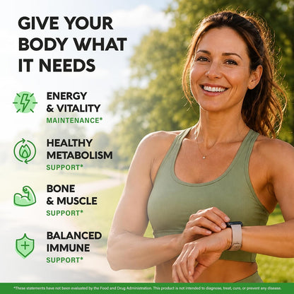 Bariatric Multivitamin - 45 mg Iron Supplement - Lab Tested - for Women and Men - All-in-One, 21 Essential Vitamins - Gastric Sleeve Support - Free of Sugar, Gluten and Soya - 90 Capsules, Once Daily