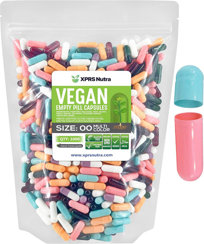 XPRS Nutra Size 00 Empty Capsules - 100 Count Vegan Capsules