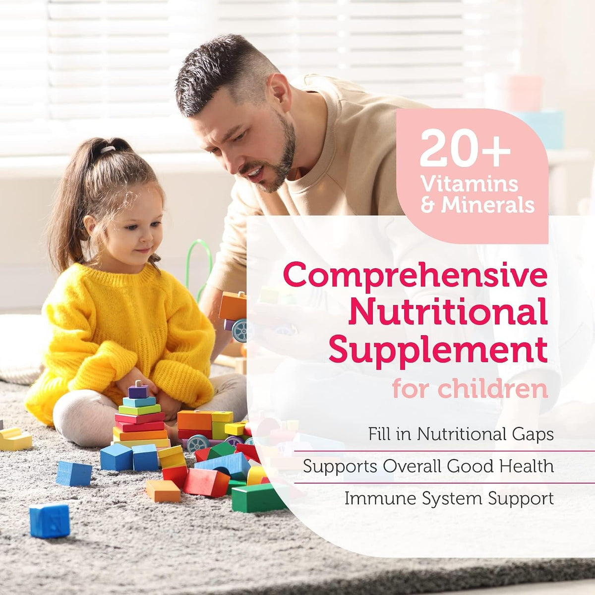 Zahler Junior Multi - Children's Complete Multivitamin - 23 Vitamins and Minerals - Kosher, Non-GMO, Gluten-Free - Cherry Flavour, 90 Chewable Tablets - görsel 4
