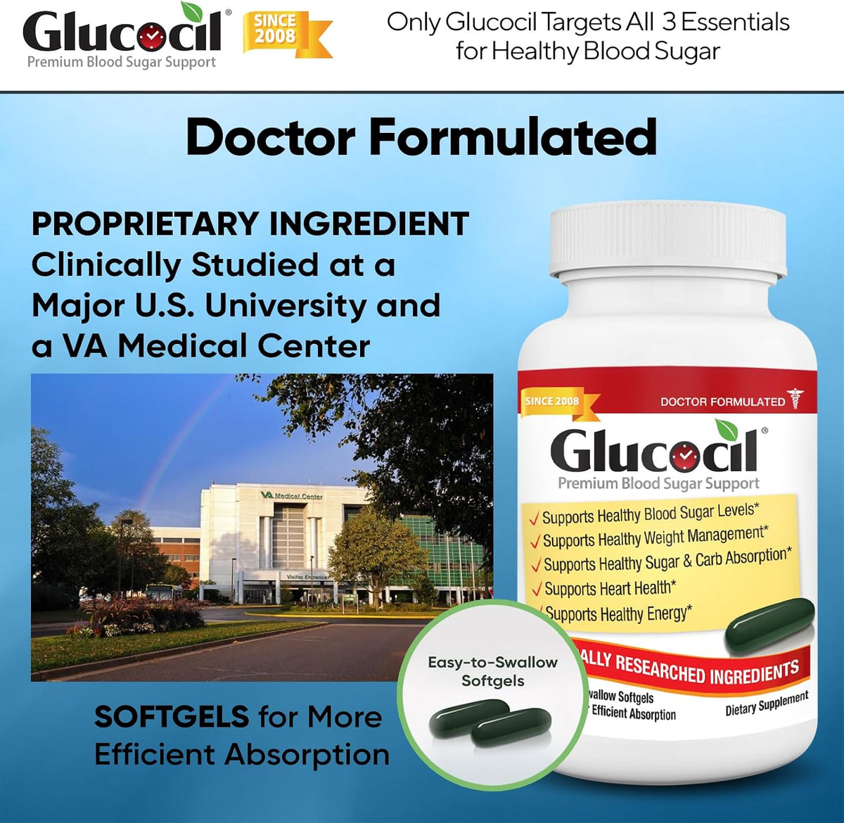 Glucocil – Softgels – Premium Blood Sugar Support - görsel 5