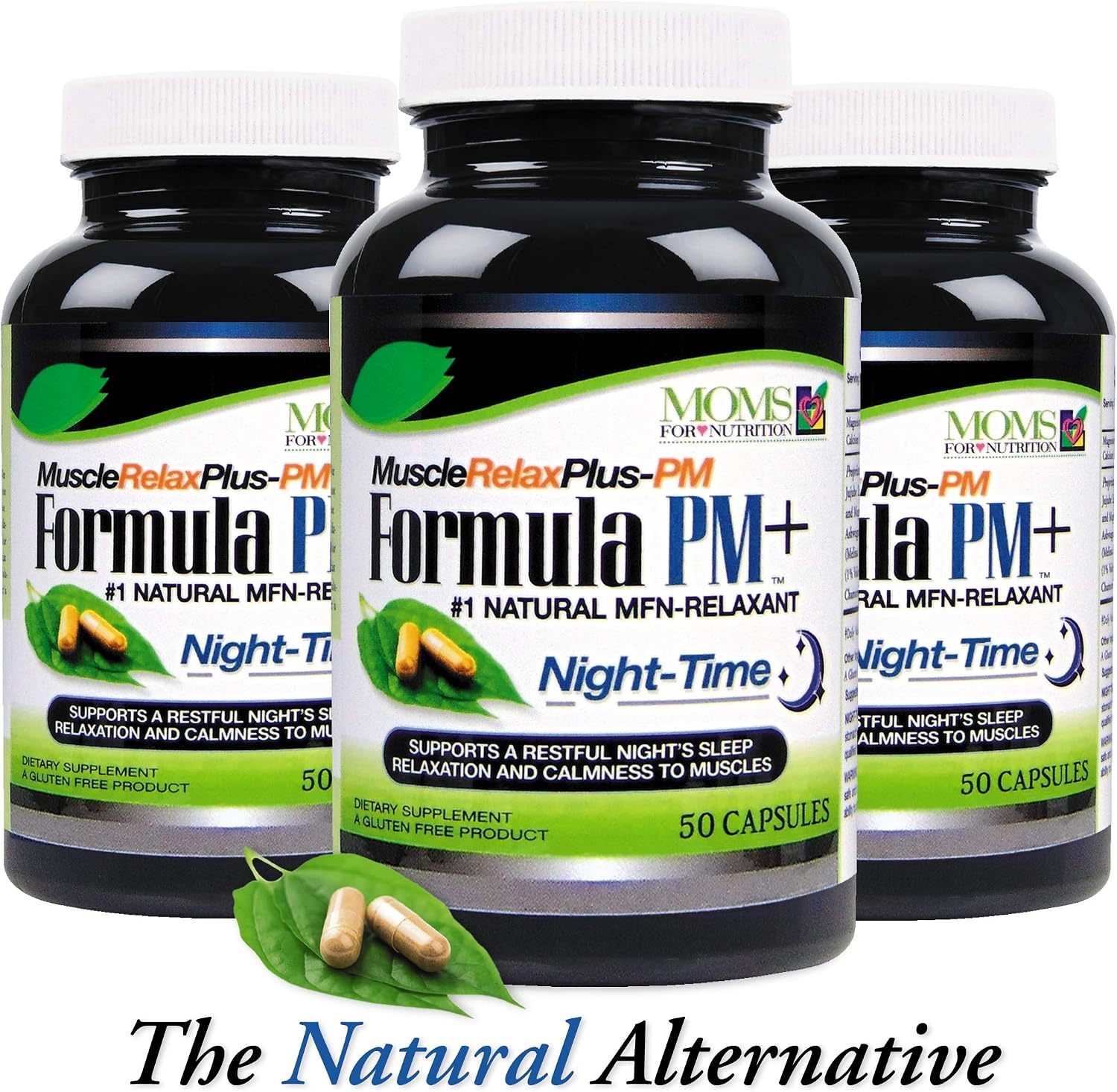 All Natural Night-Time MuscleRelax Formula – Over 1,500mg Strength Relaxer with Magnesium Glycinate – Gluten-free – 50 Capsules - görsel 4