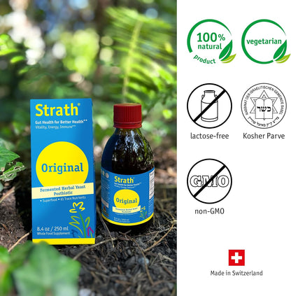 Strath Fermented Herbal Yeast Postbiotic – Daily Nutritional Supplement Liquid