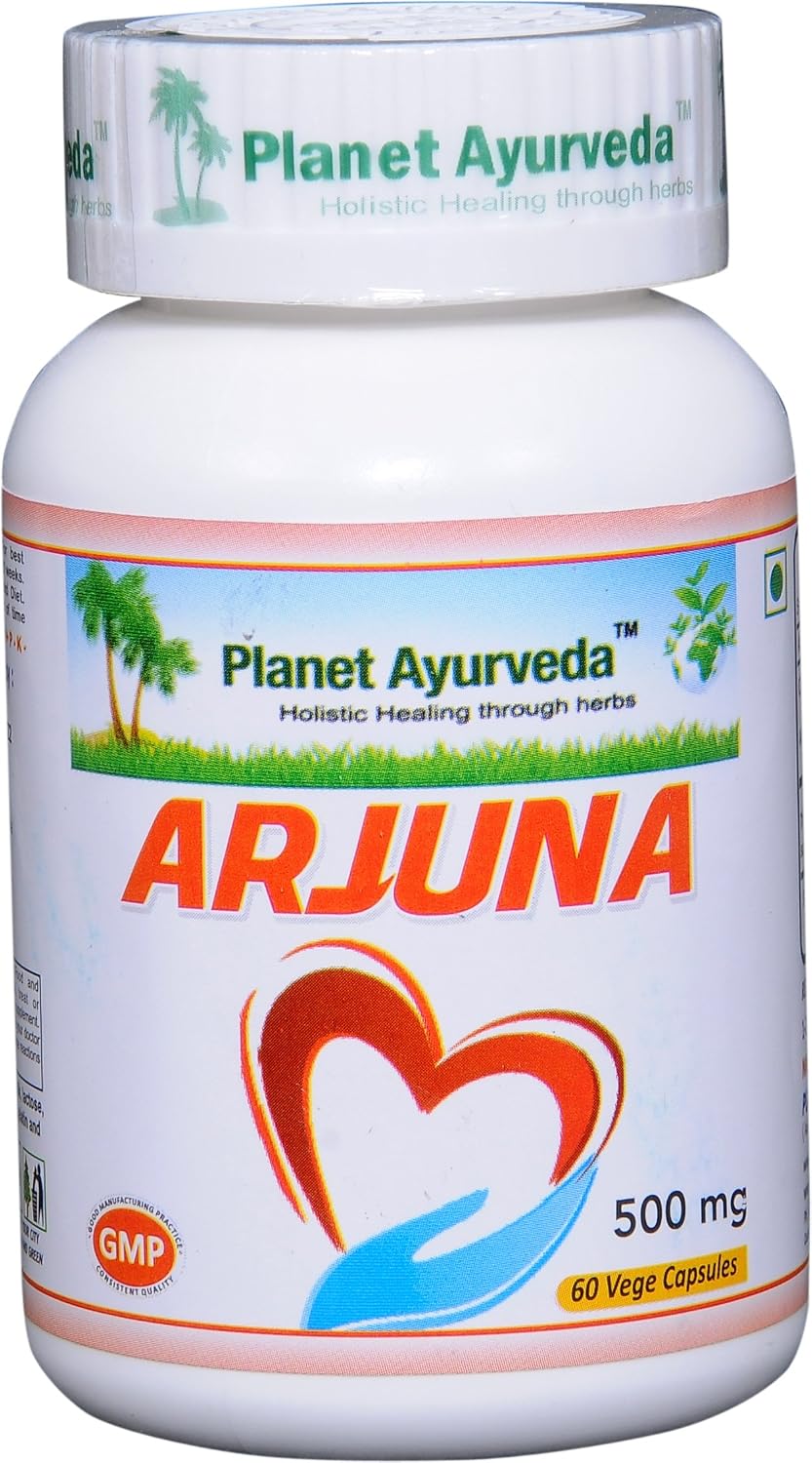 Planet Ayurveda Arjuna, 500mg Veg Capsules - 2 Bottles - görsel 2