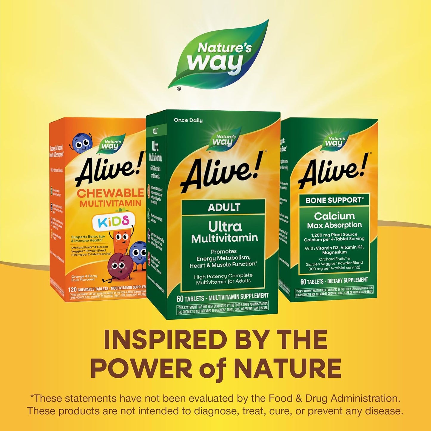 Nature's Way Alive! Adult Ultra Multivitamin, Supports Energy Metabolism, Heart & Muscle Function, with B-Vitamins Including Methylated B12, Gluten Free, 60 Tablets - görsel 8
