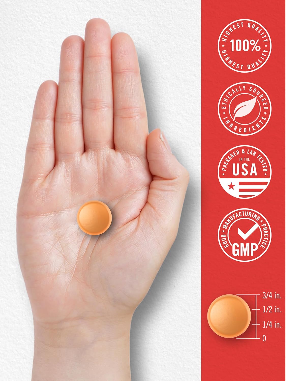 Carlyle Vitamin D3 K2 Gummies - 5,000 IU D3 + 50 mcg MK7, Peach Mango, 90 Count - görsel 7