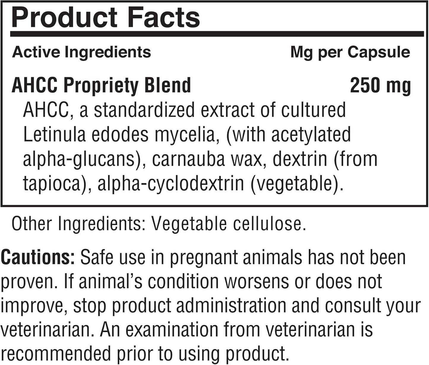 American BioSciences NK-9 AHCC Food Supplement for Dogs and Cats – Immune Support – 30 Capsules - görsel 2