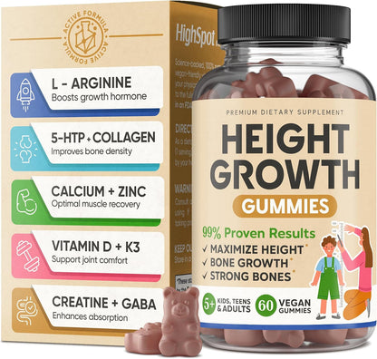 HighSpot Height Growth Gummies - Multivitamin for Children & Teenagers