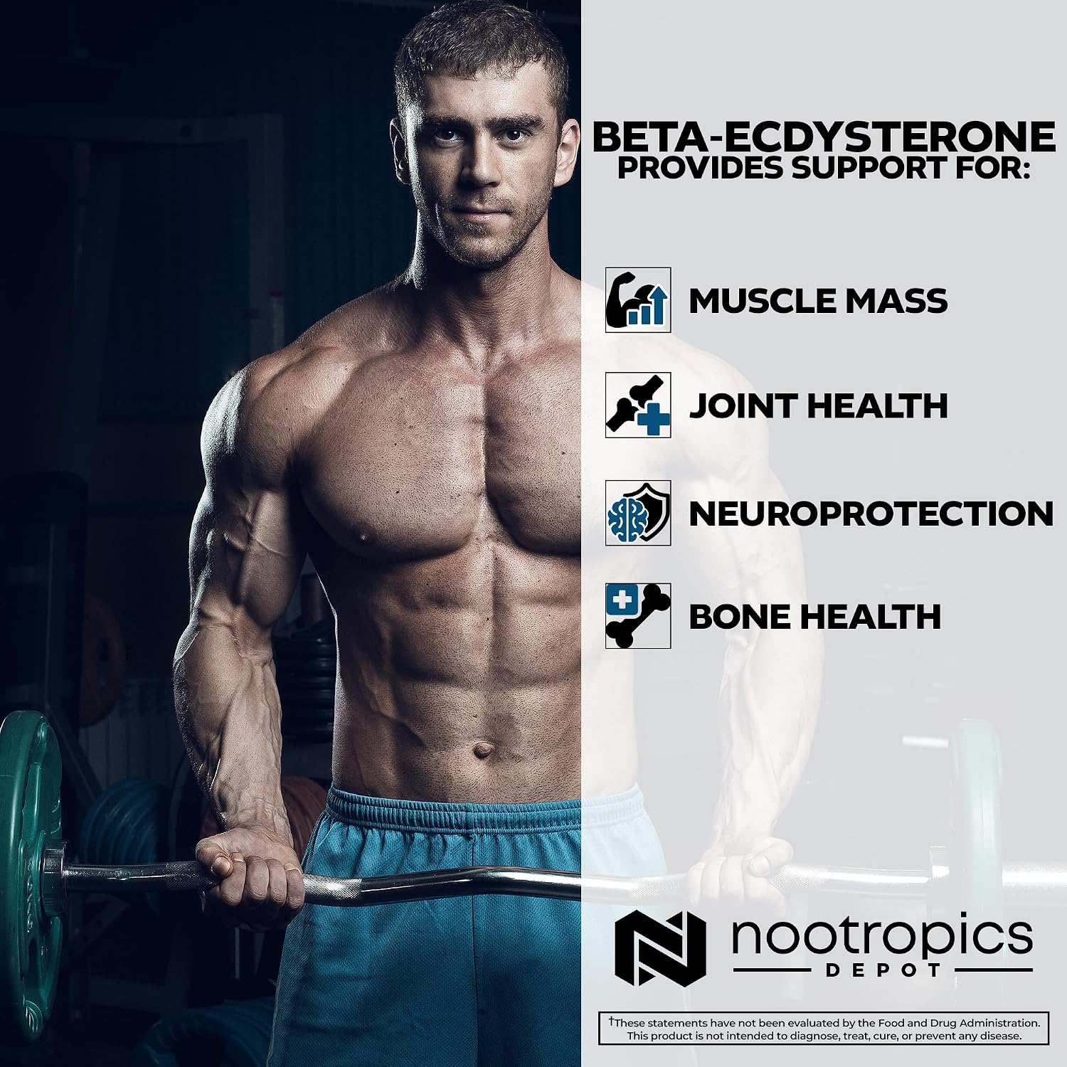 Nootropics Depot Beta Ecdysterone 50% Capsules (500mg, 30 Count) - görsel 7