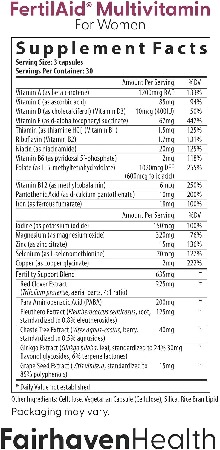 Fairhaven Health FertilAid for Men and Women Combo – Fertility Supplements for Him and Her - görsel 3