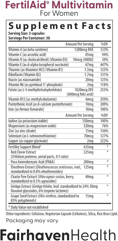 Fairhaven Health FertilAid for Men and Women Combo – Fertility Supplements for Him and Her