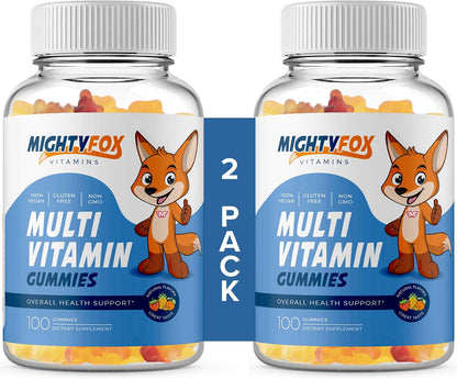 Kids Multivitamin Gummies - Non-GMO, Gluten-Free, Vegan Multivitamin Gummies with Vitamin C, B3, B5, B6, B12, Zinc (5 Pack, 100 Count Each) – Fruity Toddler to Teen Gummy Vitamins