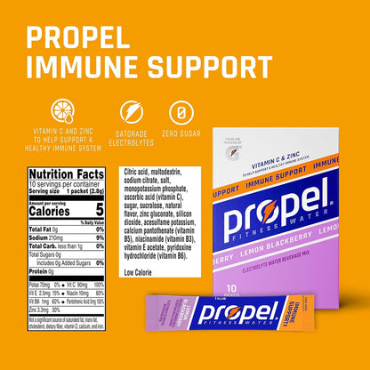 Propel Immune Support Powder Lemon & Blackberry