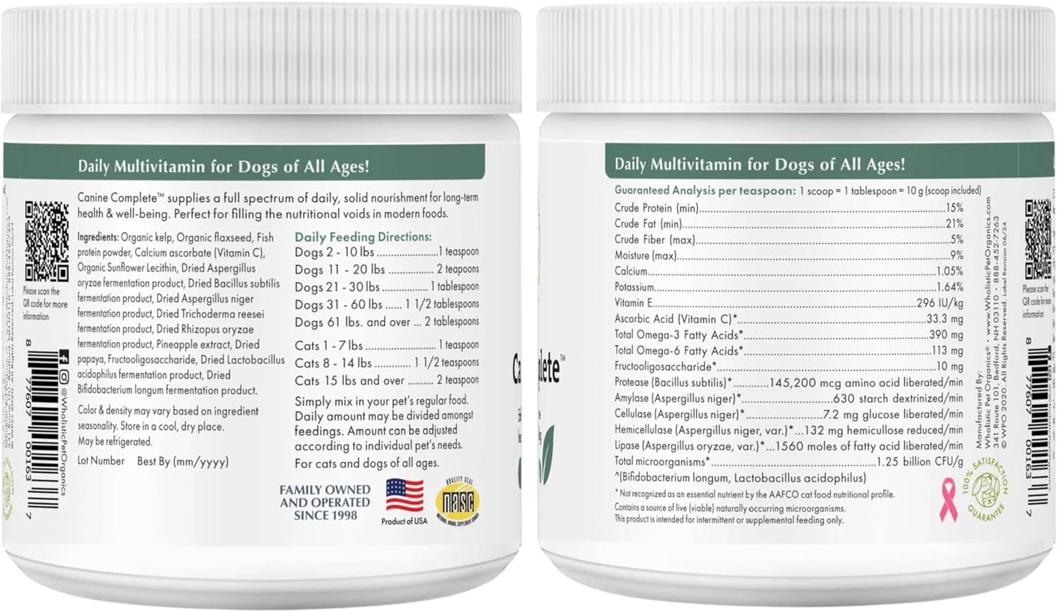 Puppy Vitamins - Dog Multivitamin Powder - Daily Supplement for Home-Prepared Food - All Breeds - 22 Scoops - görsel 9