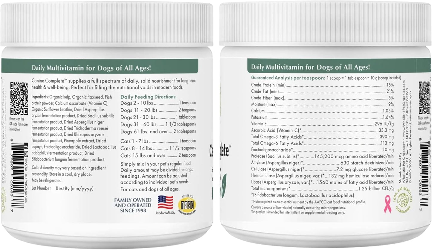 Wholistic Pet Organics Puppy Complete - Dog Multivitamin Powder - görsel 8