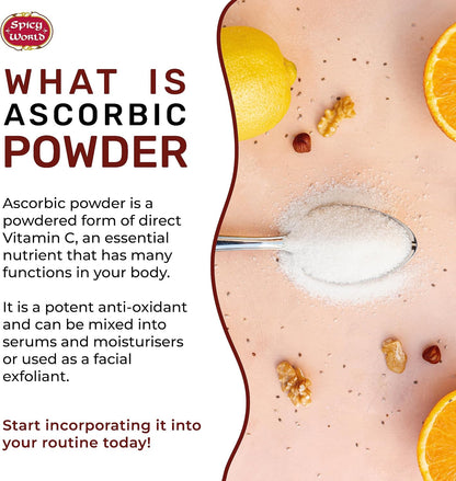 Spicy World Ascorbic Acid Vitamin C Powder 5 lb - Pure Vitamin C Powder, USP Bulk