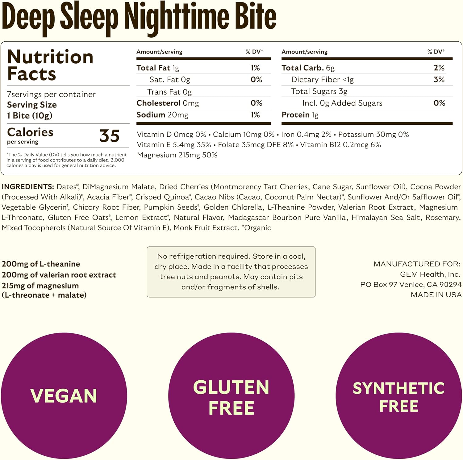 GEM Bite Complete Routine Variety Pack with Daily Multivitamin, Chill-Out Calm & Deep Sleep Aid - görsel 8