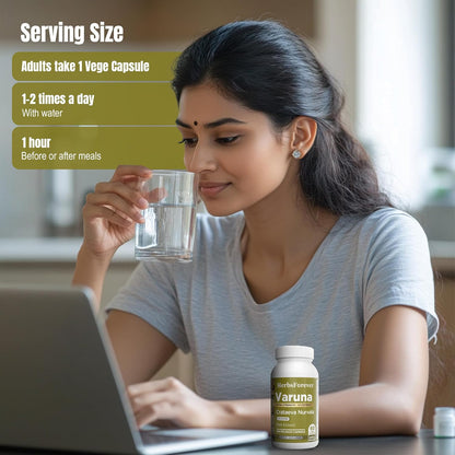 Varuna Nurvala Extract Capsules – Vegan & Gluten-free Bladder & Kidney Support, 800 mg (60 Capsules)