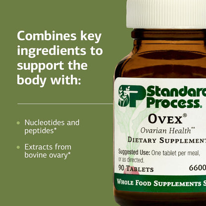 Standard Process Ovex - Daily Whole Food-Based Food Supplement - 90 Tablets (90 Servings)