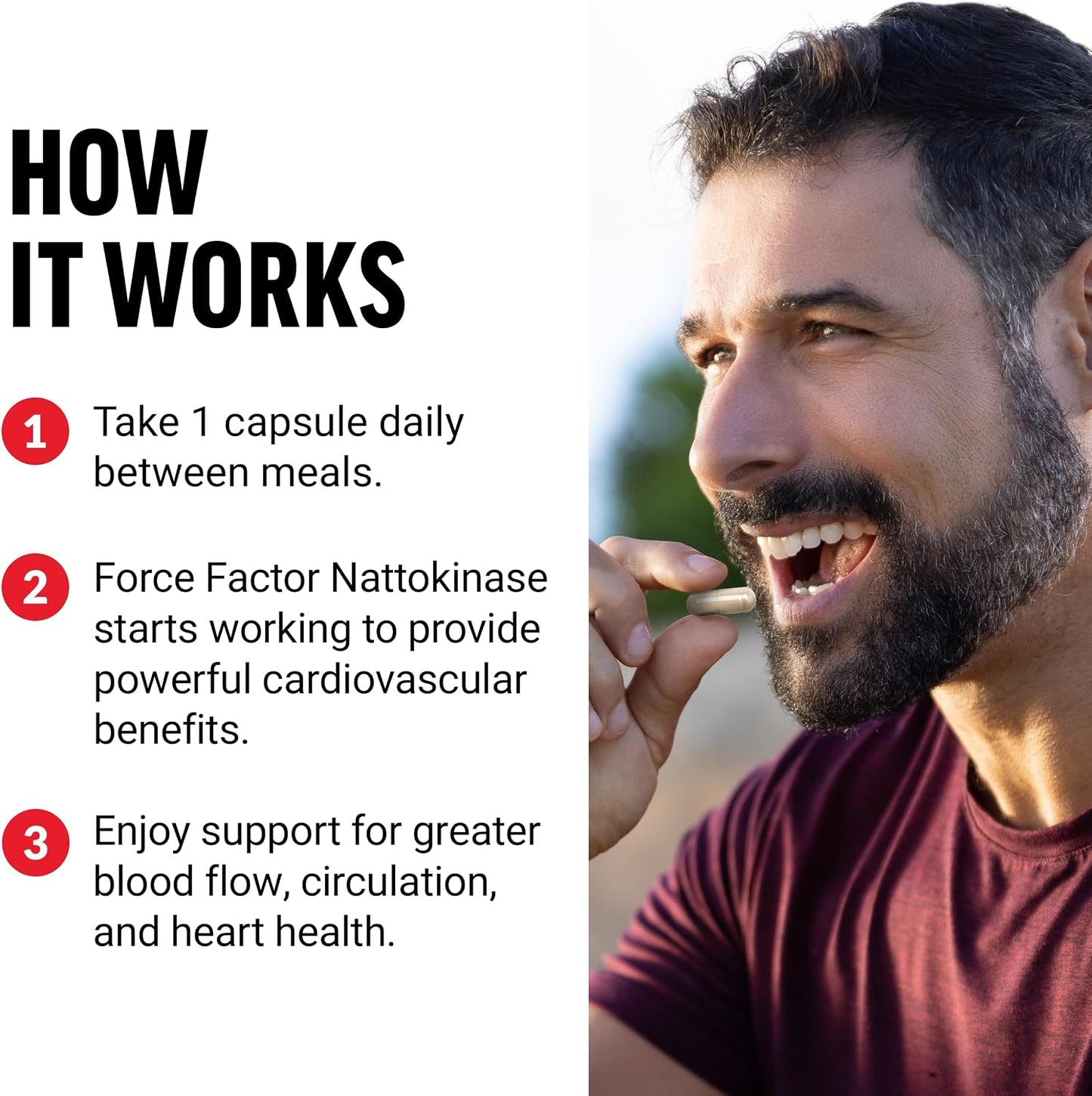 Force Factor Nattokinase 2000 FU, Heart Health & Blood Circulation Support, Non-GMO, Vegan, 90 Veg Capsules - görsel 4