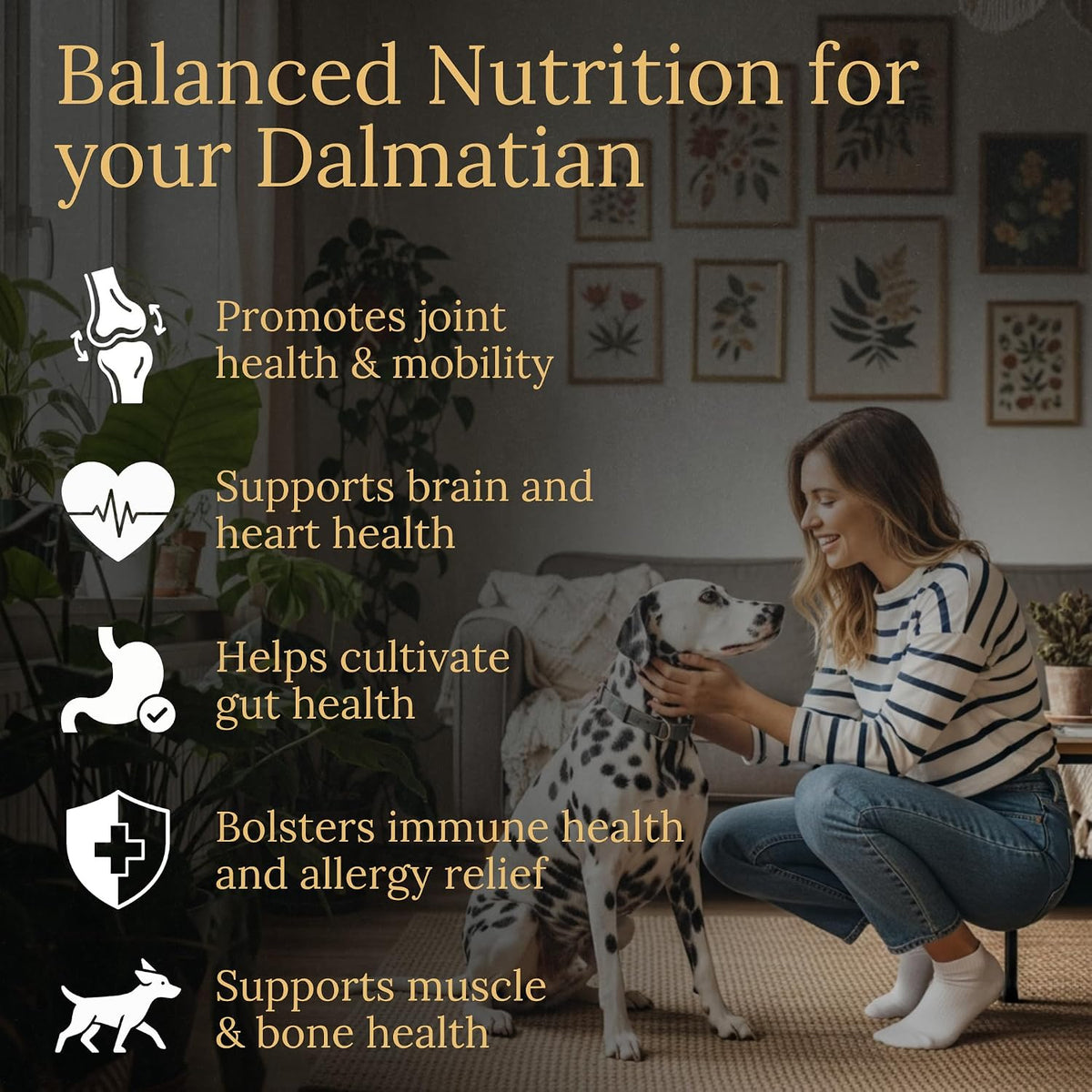 Prestige Breed Dalmatian Multivitamins, 90 Chews, Made in the USA with Real Bacon - görsel 2