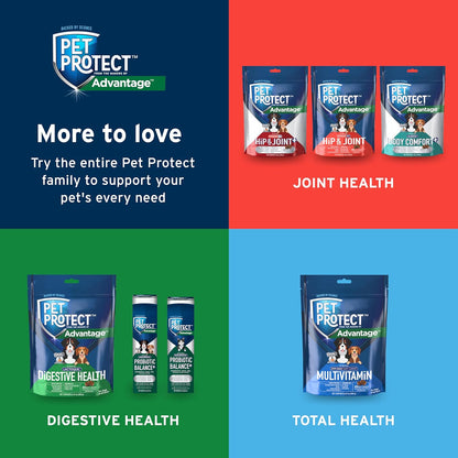 Pet Protect Daily Dog Multivitamin, Vet-Formulated Soft Chews, Chicken Flavour (120 Chews)