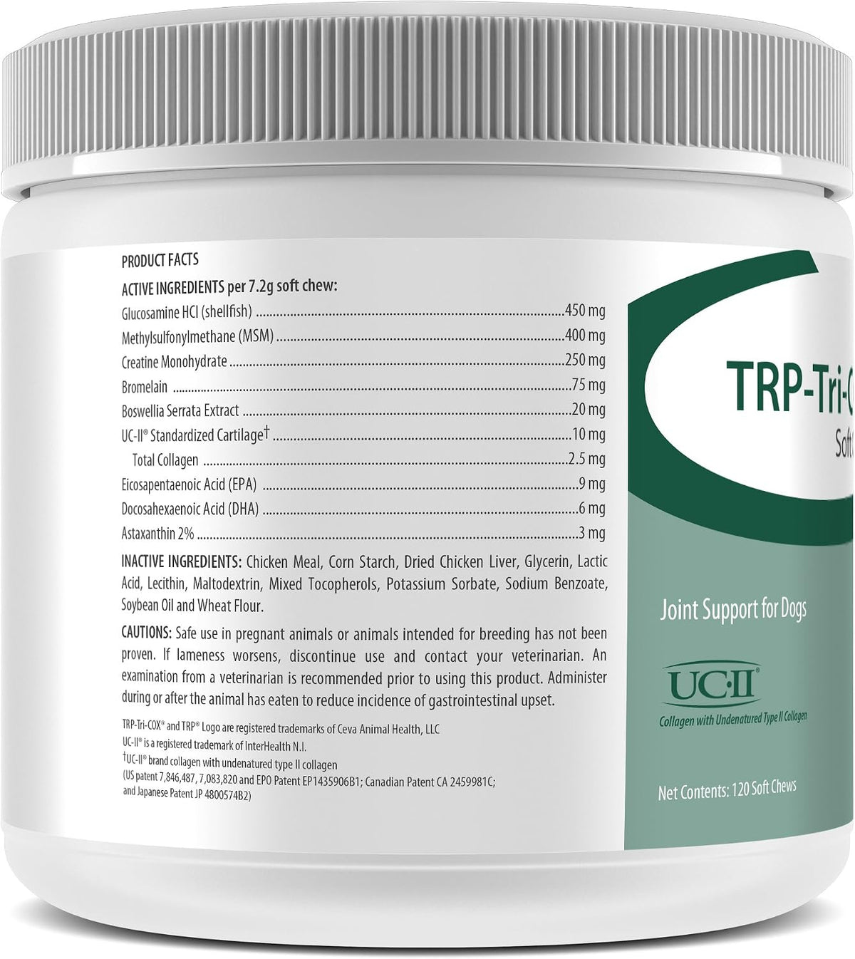 TRP-Tri-COX Soft Chews for Dogs: Hip & Joint Support with Glucosamine, MSM, UC-II Collagen & Omega-3s, 120 Soft Chews - görsel 2