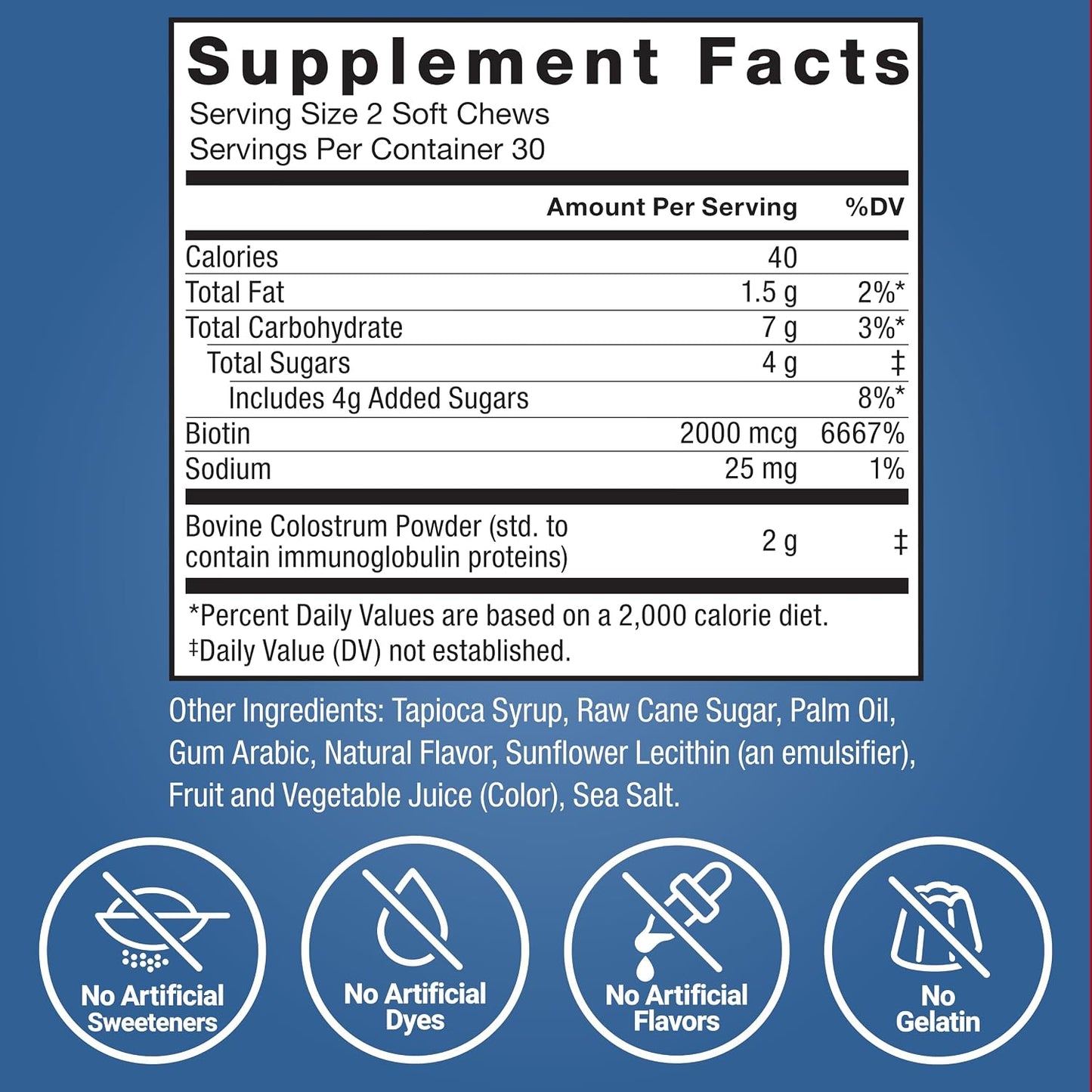 Force Factor Awesome Colostrum Supplement, Berries & Cream, 60 Soft Chews - görsel 7
