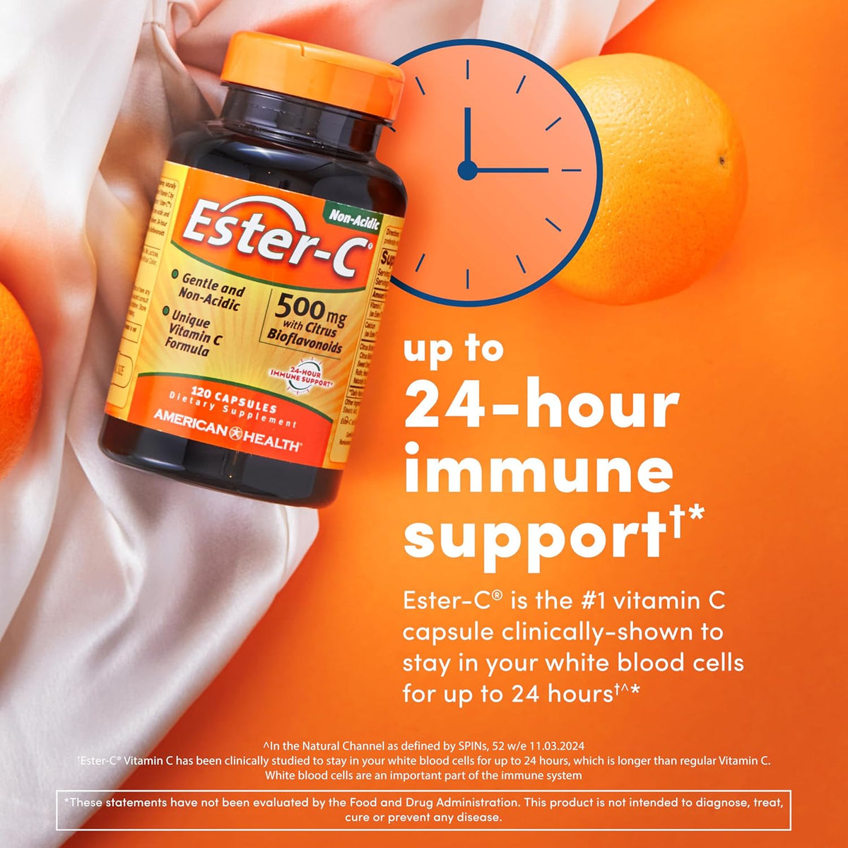 American Health Ester-C with Citrus Bioflavonoids - 500 mg, 60 Capsules - görsel 2