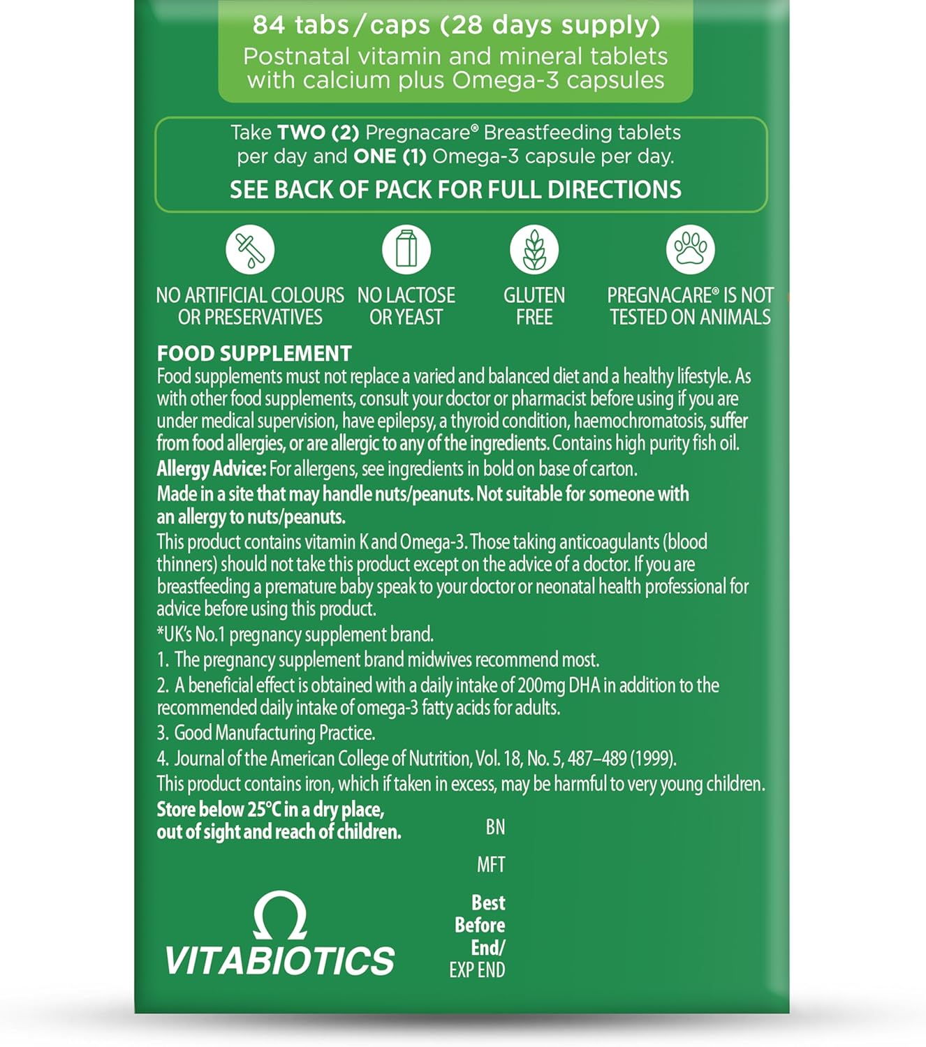 Pregnacare Breast-Feeding - 84 Tablets - görsel 4