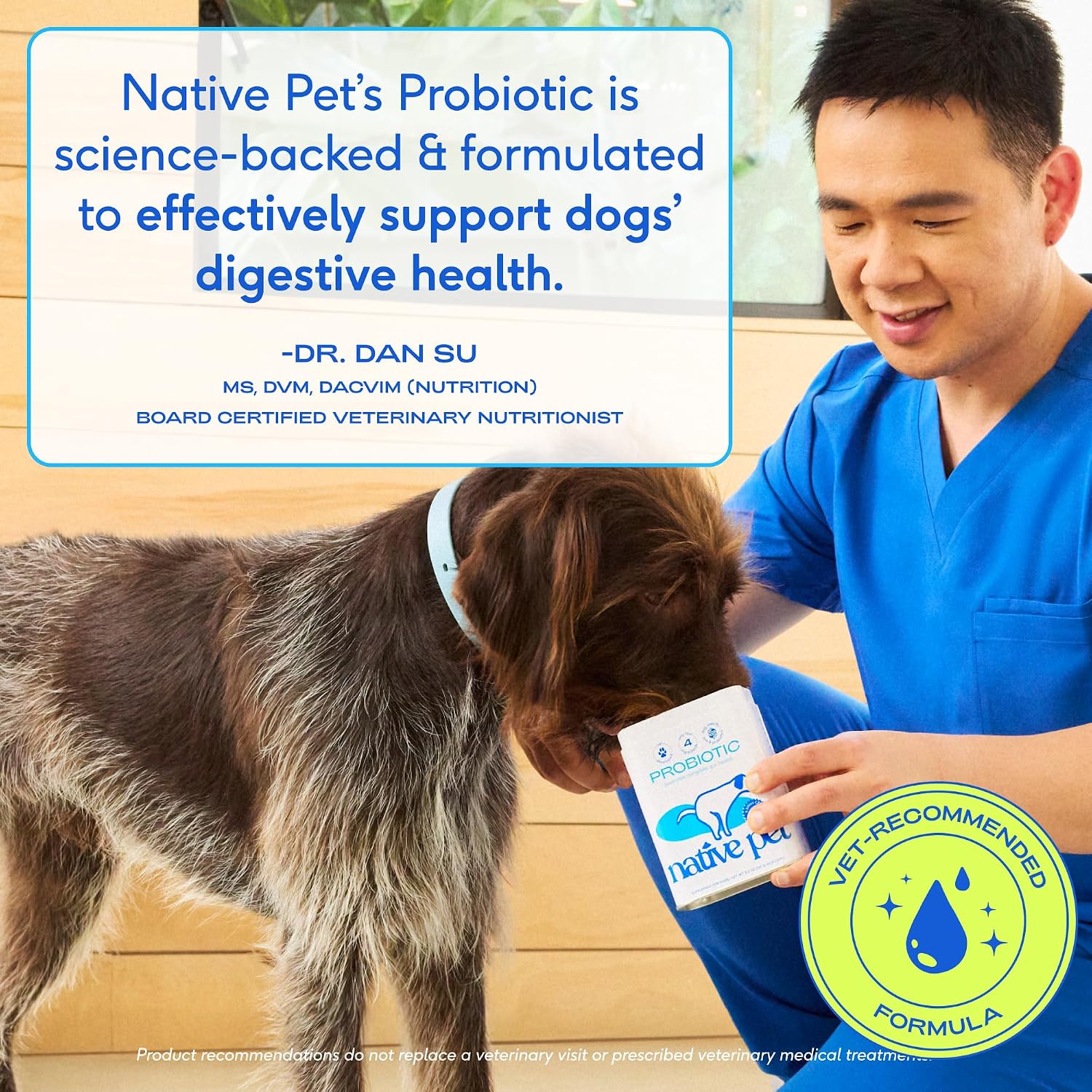 Native Pet Probiotics for Dogs – Dog Probiotic Powder for Gut & Digestive Health, Vet-Formulated 6 Billion CFUs of Dog-Specific Strains, Helps Maintain Stool Quality and Ease Diet Changes – 240 Scoops - görsel 6