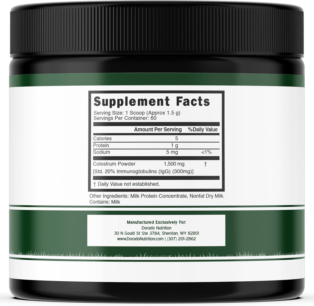 Colostrum Supplement Powder 90g (60 Servings of 1.5g Pure Bovine Colostrum Std. to Contain 20% IgG Immunoglobulins) Grass Fed Powder - No Fillers, Third-party Tested, Unflavoured & Non-GMO - görsel 2