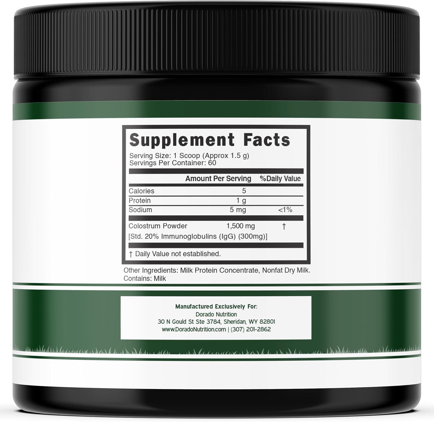 Colostrum Supplement Powder 90g (60 Servings of 1.5g Pure Bovine Colostrum Std. to Contain 20% IgG Immunoglobulins) Grass Fed Powder - No Fillers, Third-party Tested, Unflavoured & Non-GMO - görsel 2