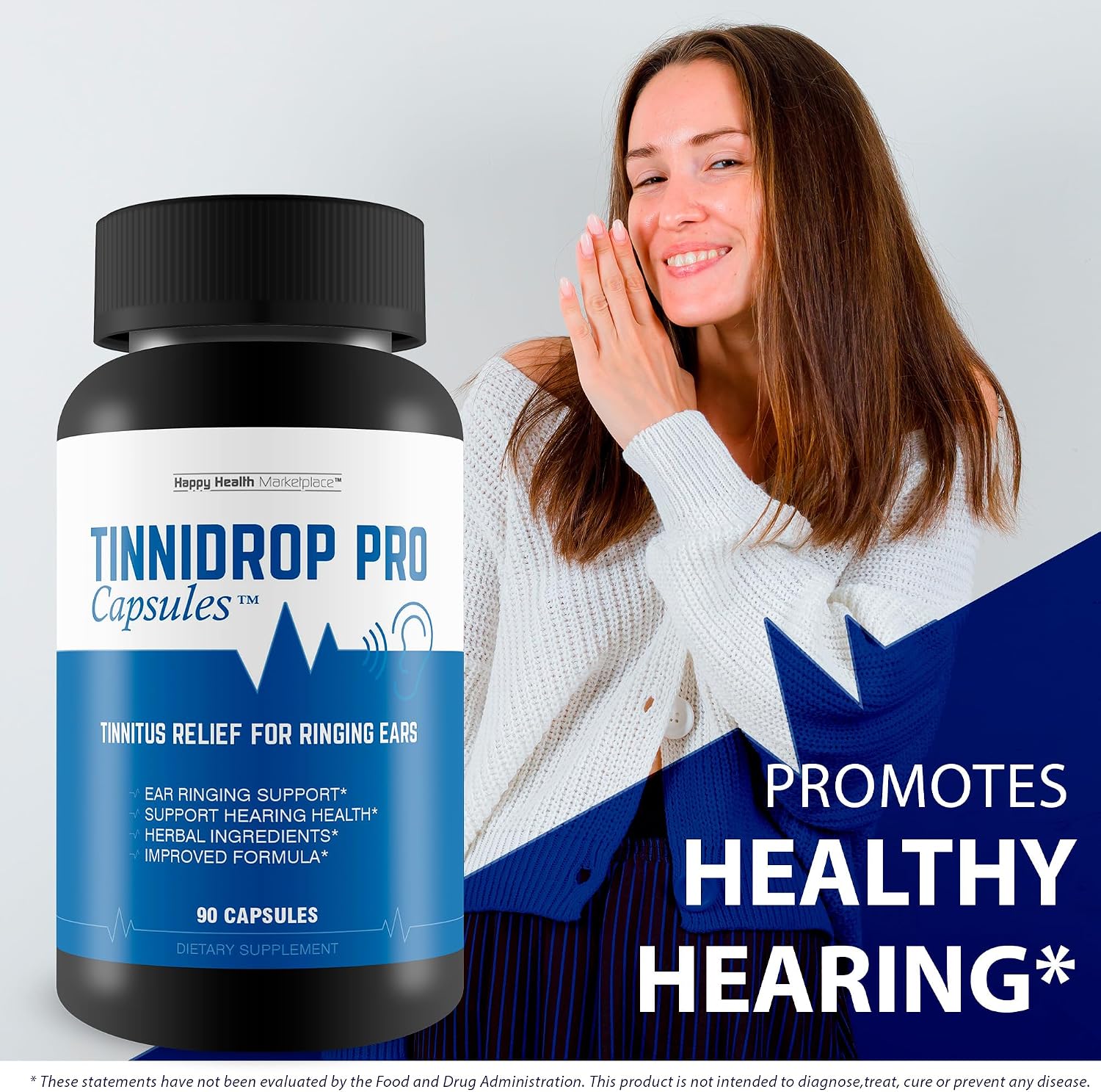 Tinnidrop Pro Capsules - Tinnitus Support Supplement for Ringing Ears - görsel 5