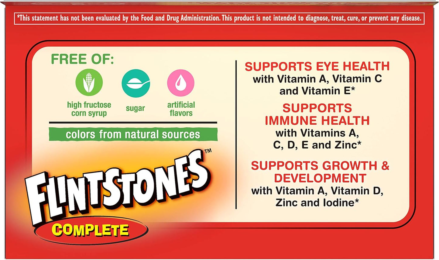 Flintstones Complete Children's Multivitamin, 60 Chewable Tablets - görsel 9