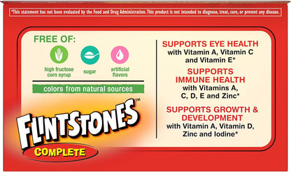 Flintstones Complete Children's Multivitamin, 60 Chewable Tablets