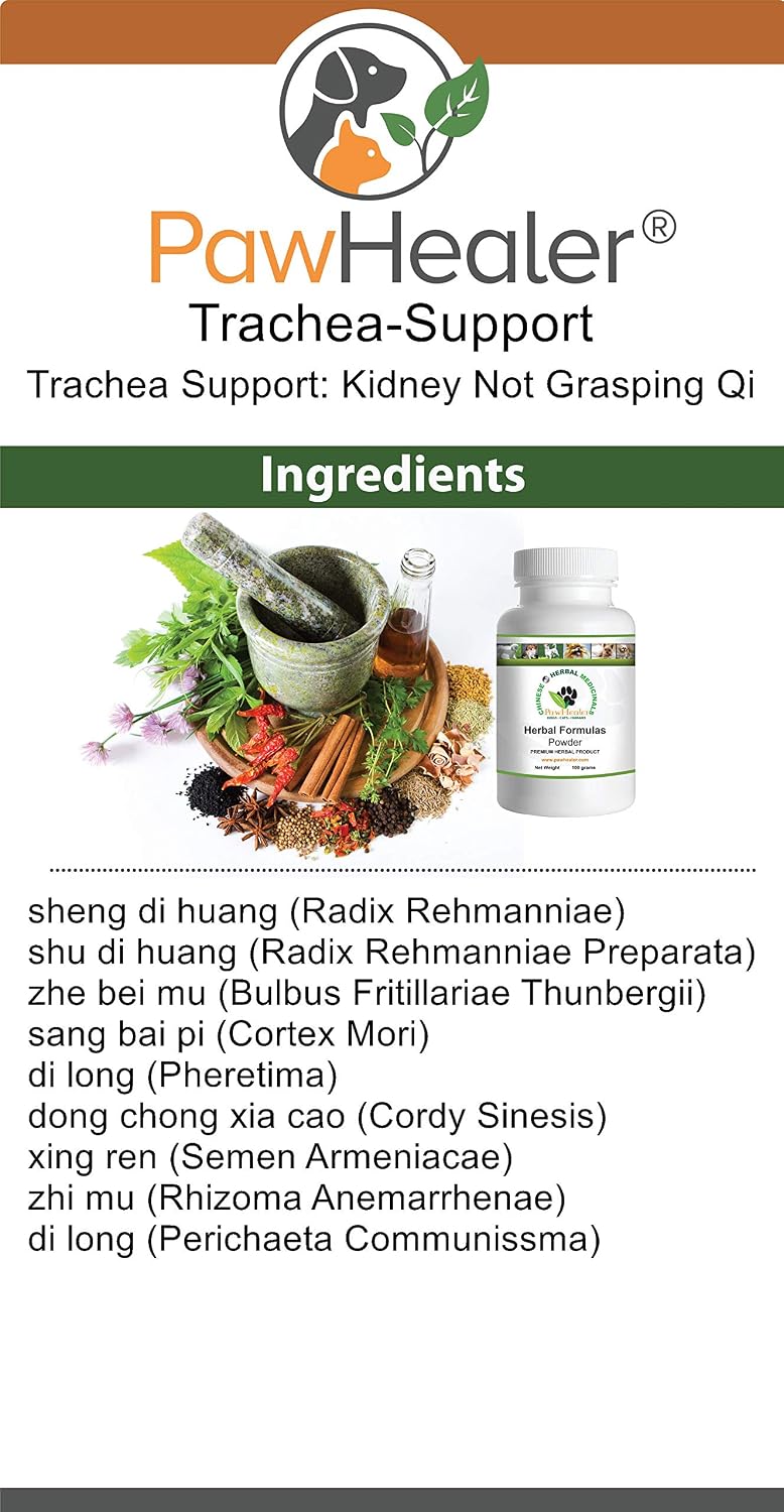 Breathing Problems – Trachea Support: Kidney Not Grasping The Qi Formula – Herbal Remedy for Dogs with Breathing and Wheezing Difficulties – Premium-Grade Herbs - görsel 2