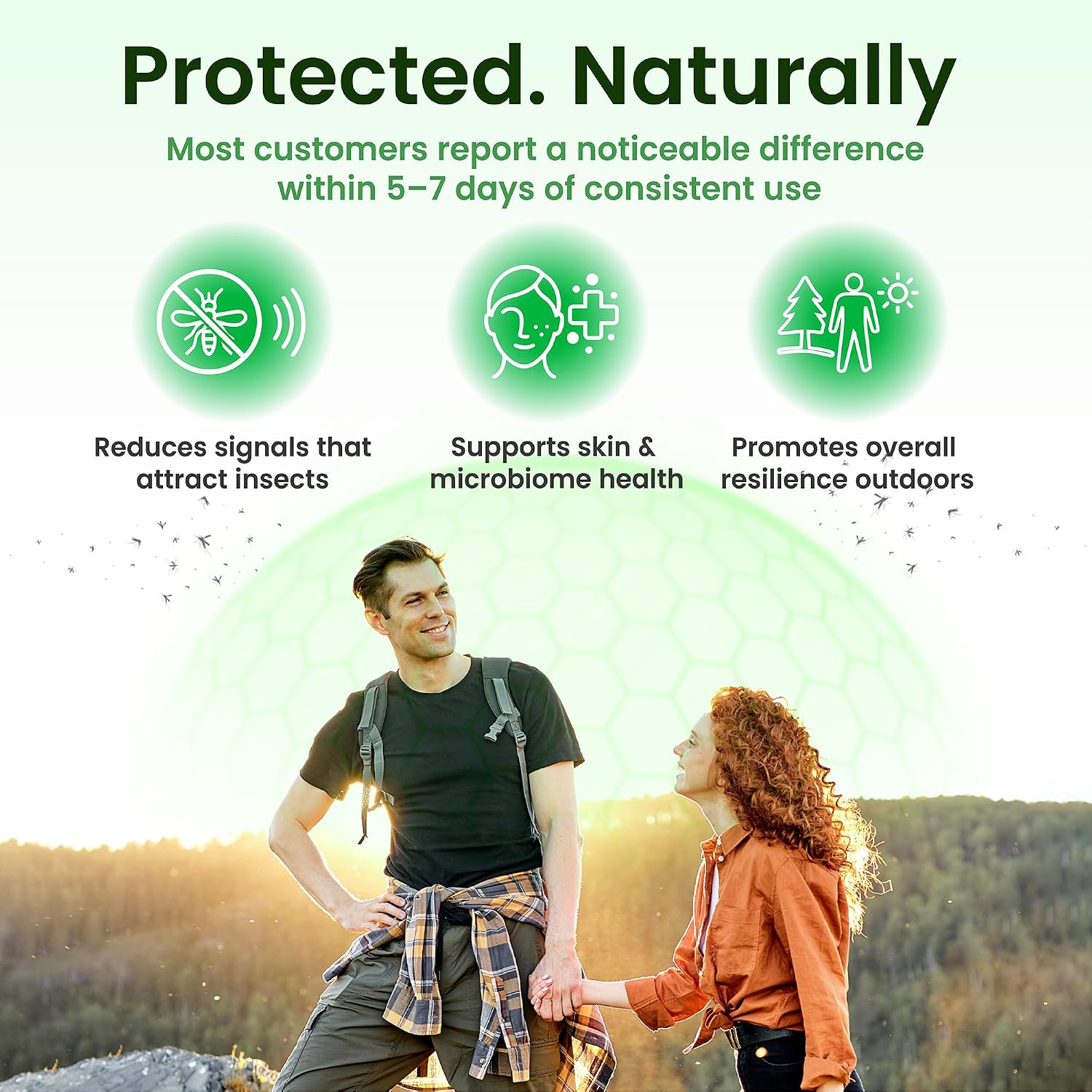 BITESHIELD Mosquito Repellent Capsules - Daily Ingestible Supplement, Plant-Based, 60 Capsules - görsel 5