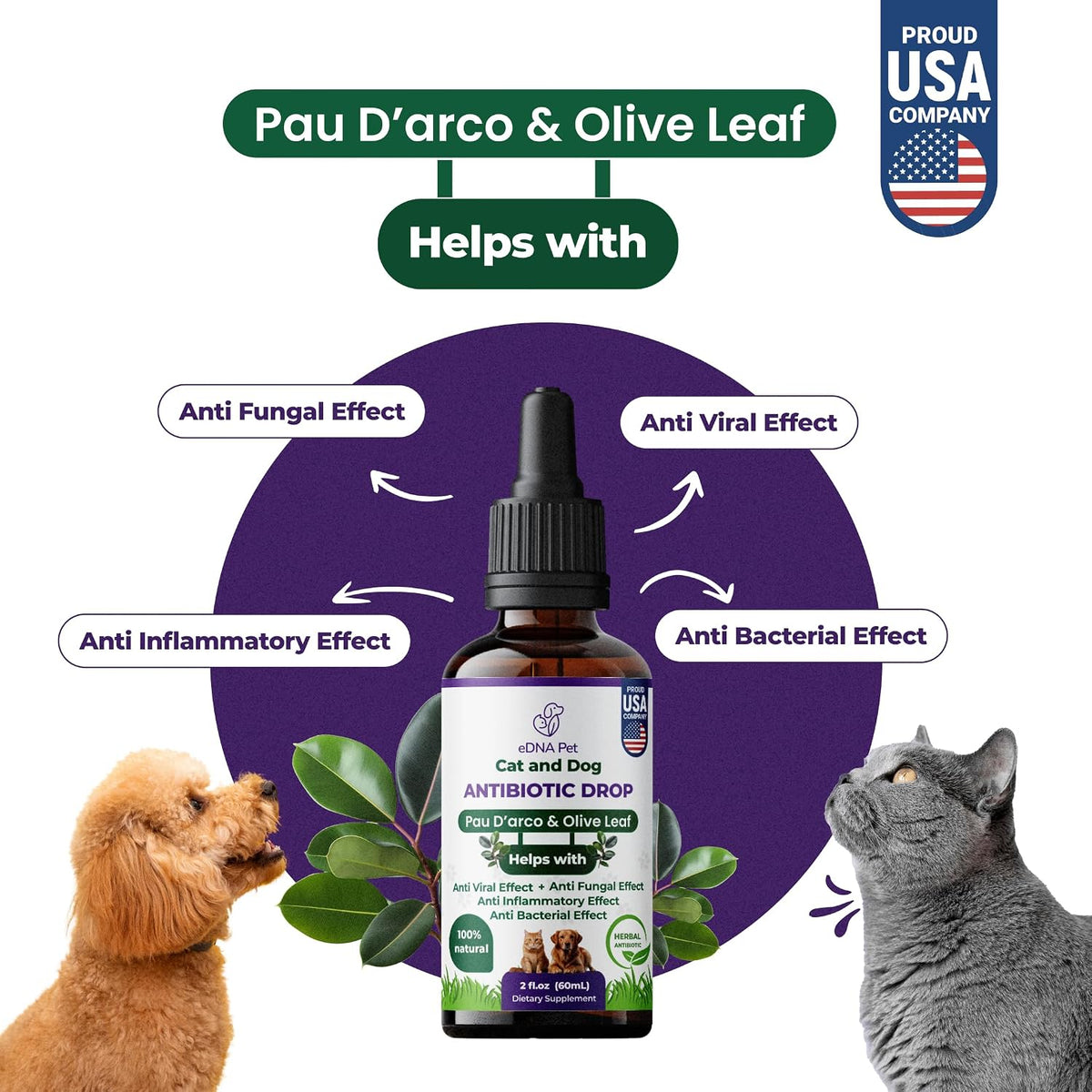 Edna Home Herbal Supplements for Dogs & Cats - Cranberry Respiratory Support Drops, 60ml - görsel 4
