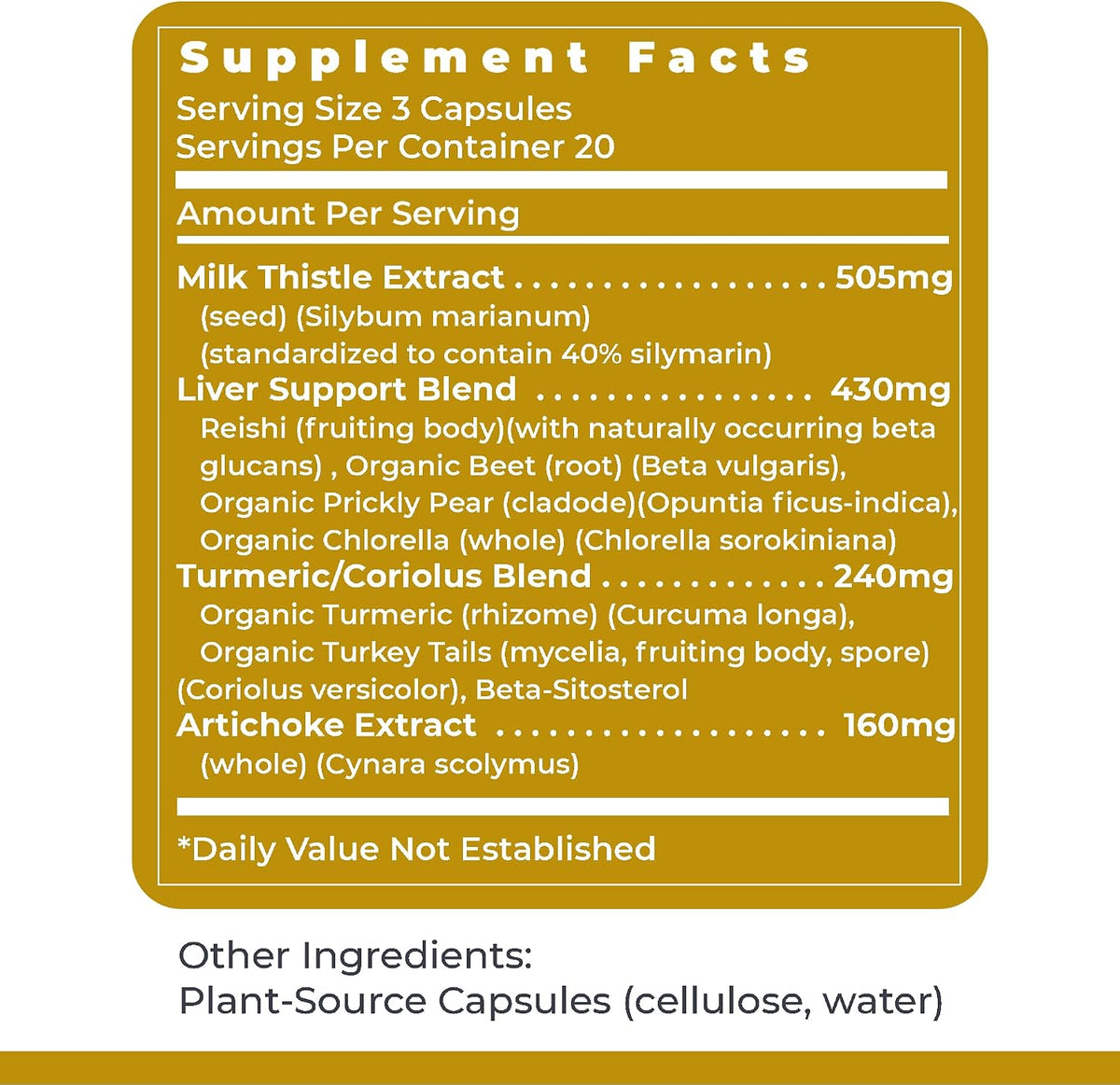Premier Research Labs HepatoVen – Milk Thistle Liver Support with Artichoke Extract – 60 Vegetarian Capsules - görsel 6