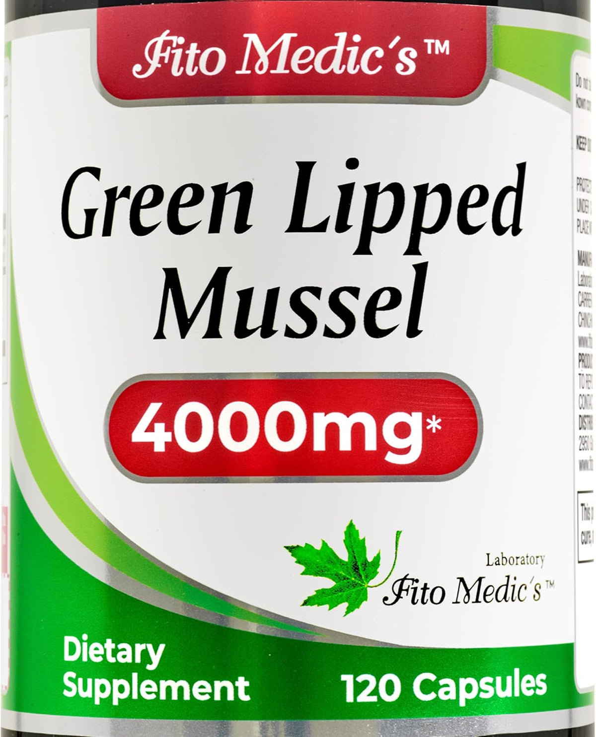 FITO MEDIC'S Green Lipped Mussel | 120 Capsules | Joint Support Supplement - görsel 1