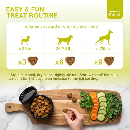 Dog Probiotics Chews – 4 Billion CFU, 6 Strains + Colostrum & Digestive Enzymes – Duck Flavour – 120 Chews